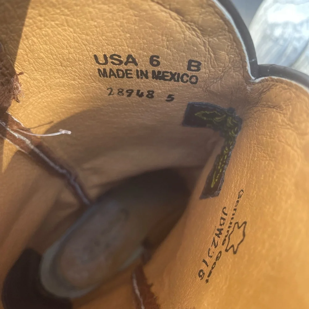 Old Gringo Women’s Brown Western Cowboy Boots with Turquoise Embroidery 6B - Picture 12 of 12